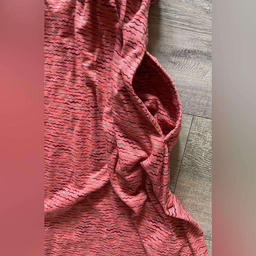 Toad&Co women’s size large burnt orange sleeveless tie wrap dress organic cotton - Picture 9 of 10